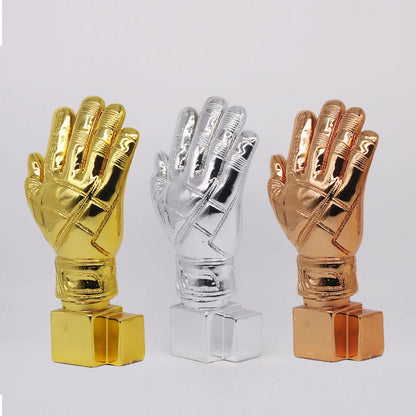 Custom Golden Ball Golden Boot Football Trophy Winner Cup Trophy Resin Crafts Ballon Balls Trophies