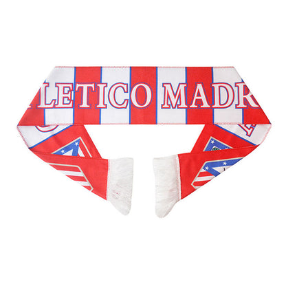 Promotional Acyclic Knitted Jacquard Fan Scarf Football Scarves Custom Logo Printed Sports Fans Scarf