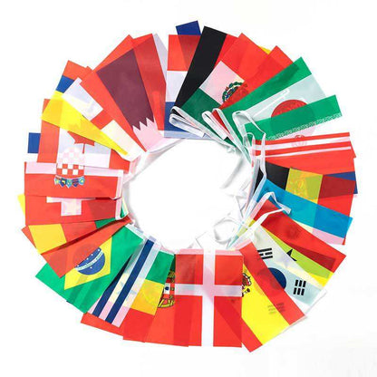 World Soccer Cup Custom Wholesale Flag Decoration Football Flog Soccer Fan Items Qatar Soccer Accessories