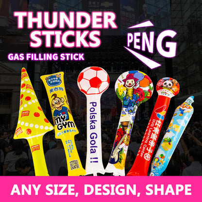 Oem Thunder Sticks World Cup Cheering Clapper Noisemaker Custom Logo Led Inflatable Noise Makers For Fifa World Cup