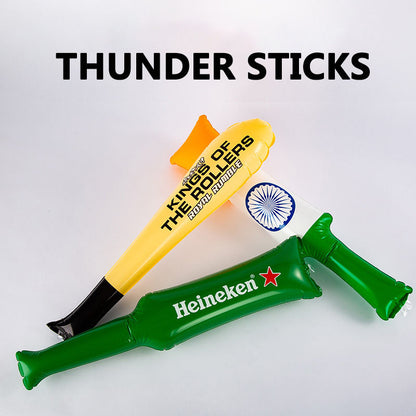 Oem Thunder Sticks World Cup Cheering Clapper Noisemaker Custom Logo Led Inflatable Noise Makers For Fifa World Cup