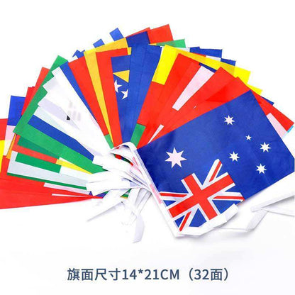 World Soccer Cup Custom Wholesale Flag Decoration Football Flog Soccer Fan Items Qatar Soccer Accessories