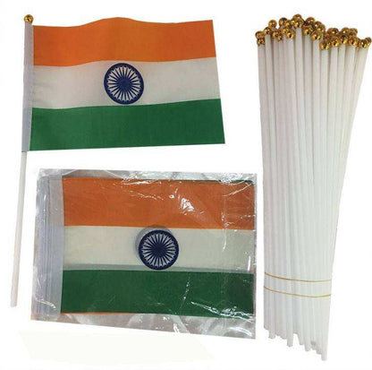 Custom Manufacture Cheap Mini Pole National Country Polyester Waving Hand Flag