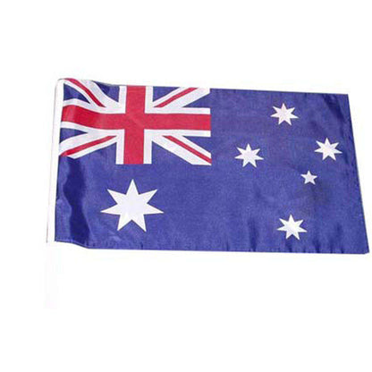 Custom Manufacture Cheap Mini Pole National Country Polyester Waving Hand Flag