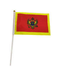 Custom Manufacture Cheap Mini Pole National Country Polyester Waving Hand Flag