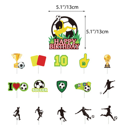 World Cup Football Party Decorations For Fan Events Dress Up Balloons Spiral Hanging Decorations Banners Pull Flags