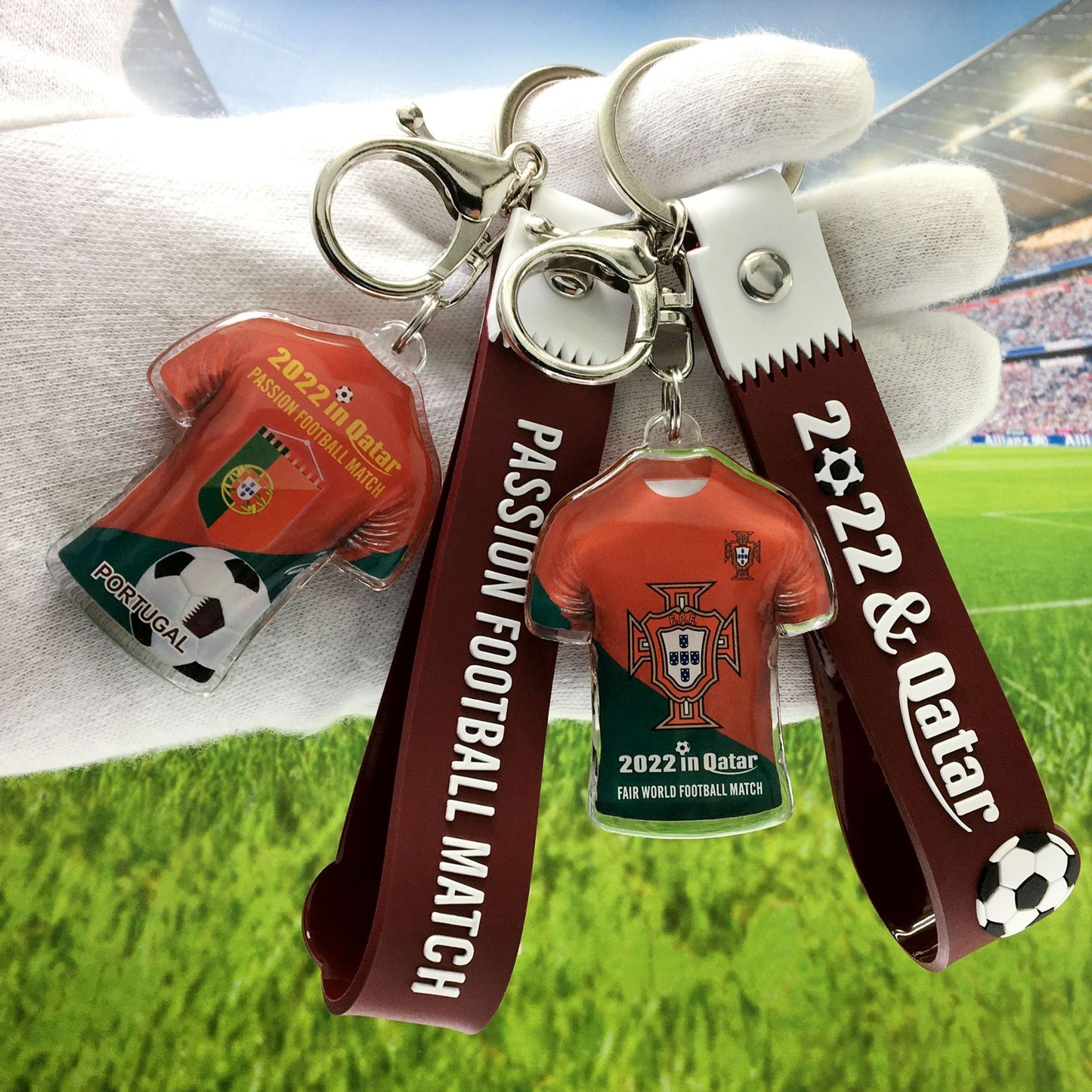 World Cup Soccer Fansaround Small Gift Keychain Pendant Football World Cup Party Promotional Giveaway Souvenirs