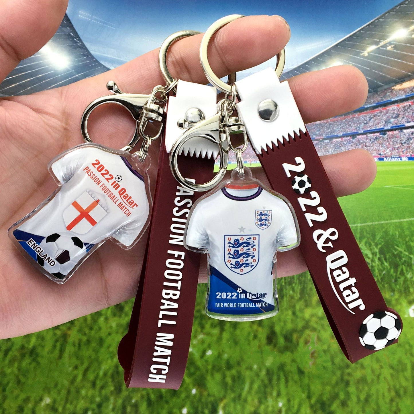 World Cup Soccer Fansaround Small Gift Keychain Pendant Football World Cup Party Promotional Giveaway Souvenirs