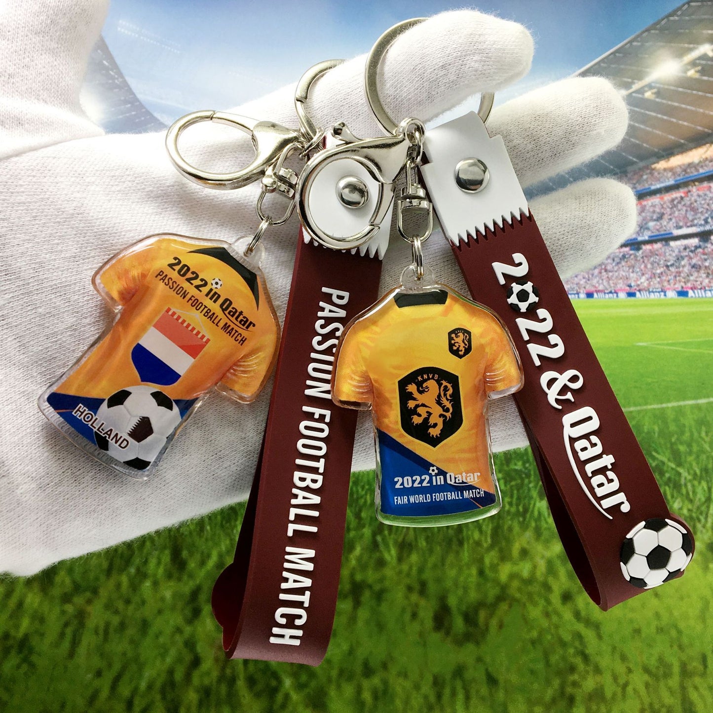 World Cup Soccer Fansaround Small Gift Keychain Pendant Football World Cup Party Promotional Giveaway Souvenirs