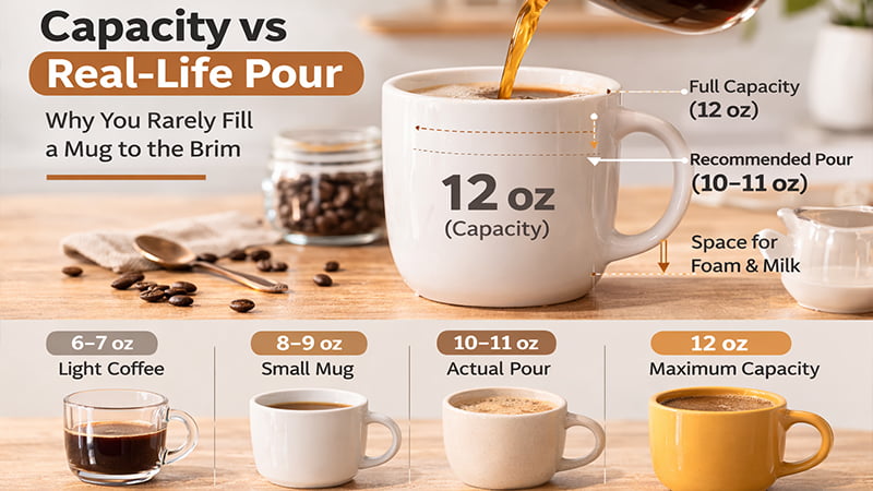 Capacity vs Real-Life Pour