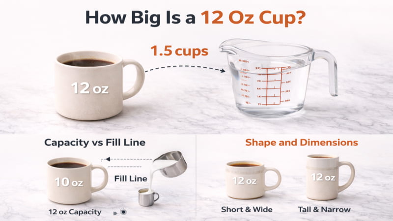 How Big Is a 12 Oz Cup?