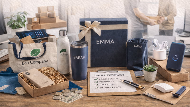 Marketing gift ideas for clients with premium branded gift set